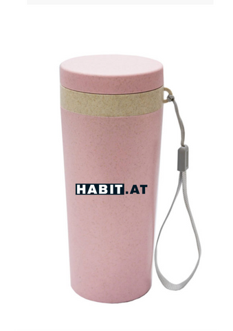 Wheat Fibre Water Bottle (Pink)